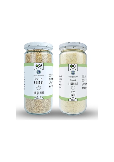 OG natural Organik Ruşeymli Bebek İrmiği ve Organik Buğday Ruşeymi Seti