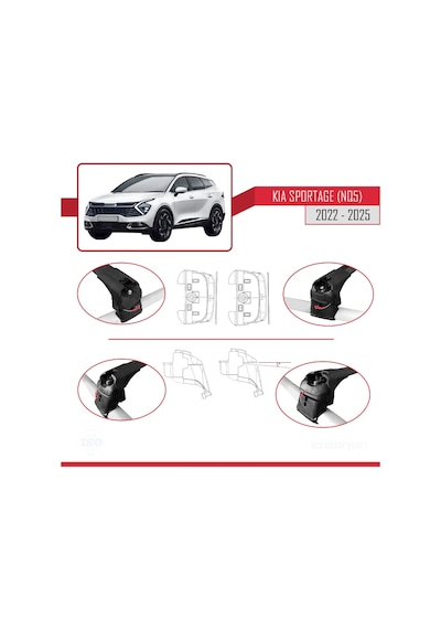 Kia Sportage 5 Nq5 2022 Ve Sonrası Sunroofsuz İle Uyumlu Ace-
