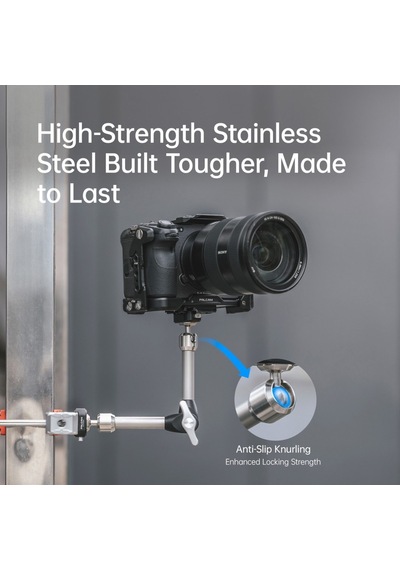 Falcam F22 Quick Release 7 Inch 360 Çift Ball Head Metal Extension Magic Arm Gri - 2974b
