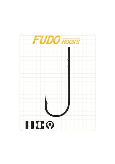 Fudo 6101 Worm Ssb Black Nikel Uzun Sap Tırnaklı İğne No:1/0 - Standart
