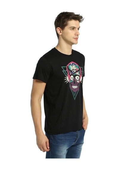 Bant Giyim - Stereo Skull Siyah Erkek T-Shirt Tişört