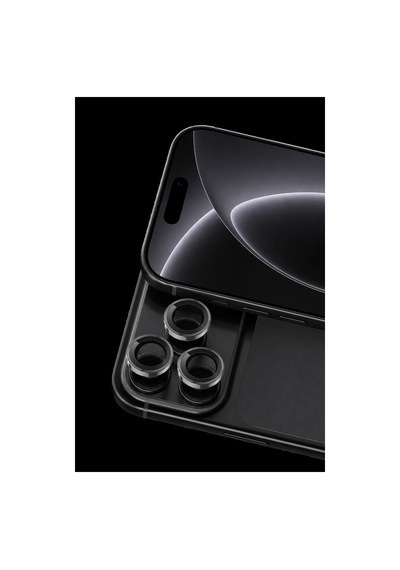 Newface İphone 18 Pro Raze Metal Kamera Lens - Siyah