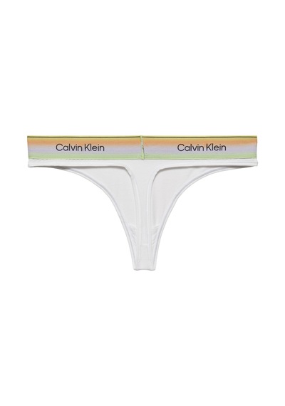 Calvin Klein Kadın Marka Logolu Beyaz Tanga-16251