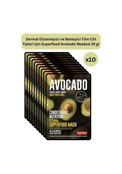 Dermal Düzenleyici Ve Besleyici Avokado Maskesi 25 Gr