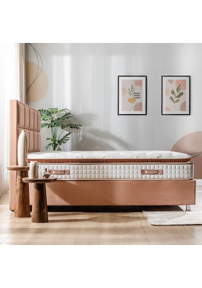 Us. Sleeping Ultra Ortopedik Touch Brown Orijinal Pedli Yaylı Yatak (27Cm) 90X190