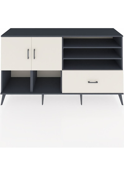 Kronos Konsol 7 Raflı Tek Çekmeceli 2 Kapaklı 176x59x99 Antrasit-aytaşı Aytası - Antrasıt Kronos Konsol 7 Raflı Tek Çekmeceli 2 Kapaklı 176x59x99 Antrasit-aytaşı Aytası - Antrasıt