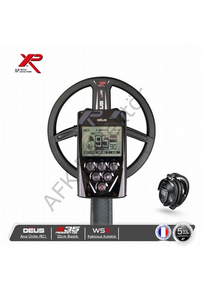 Xp Deus Rc Ana Üniteli 22 Cm X35 Başlıklı Ws5 Kablosuz Kulaklıklı Metal Dedektörü