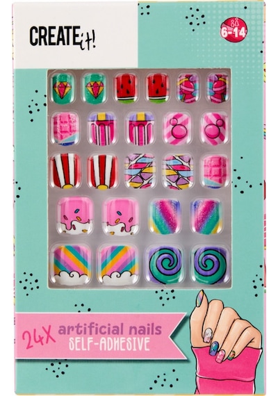 Create It Takma Tırnak Seti - Rainbow - Candy Explosion