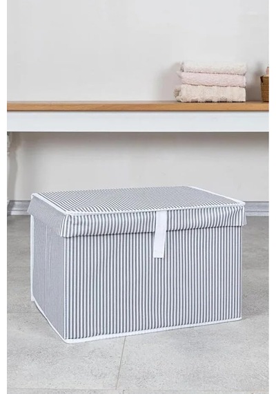 Tr Çok Amaçlı Düzenleyici Kapaklı Sandık Tipi Kutu Hurç Organizer 40x30x26