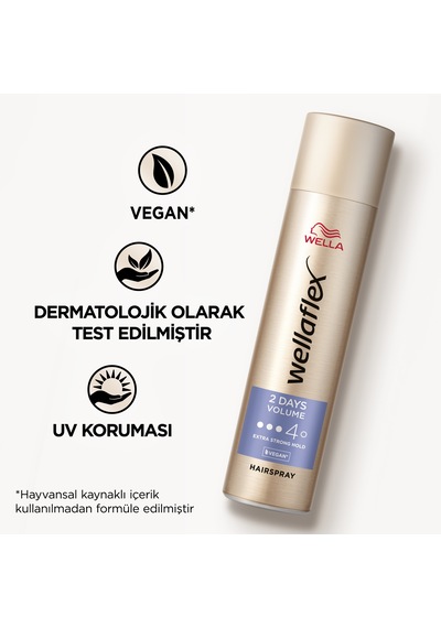 Wellaflex 2 Days Volume 2 Gün Boyunca Hacim Veren Saç Spreyi Extra Strong Hold - 75 Ml