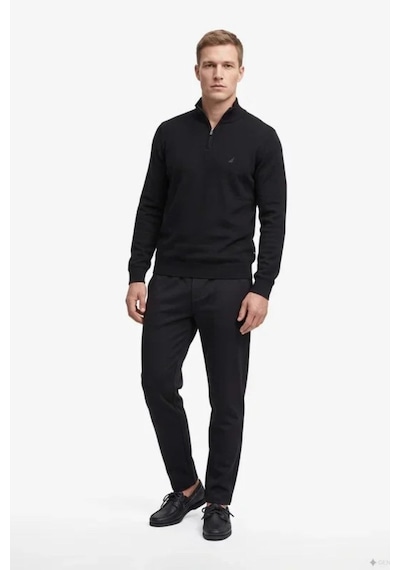 Nautica Erkek Siyah Regular Fit Triko-24771