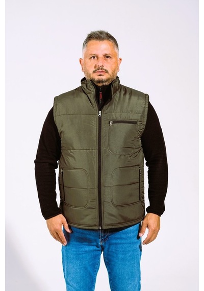 Derin Mavi Çok Cepli Günlük - İş Yeleği Xl-10xl Arası Bedenler Haki