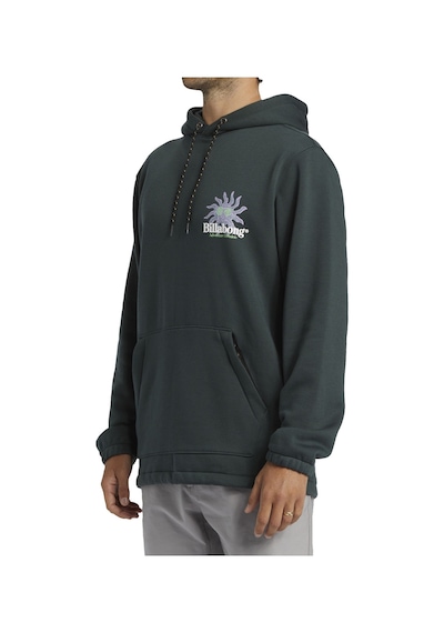 Billabong Compass Erkek Kapüşonlu Sweatshirt Yeşil Yeşil
