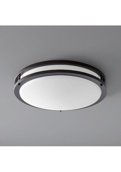 24 Watt Beyaz Işık Ledli Modern Tavan Armatürü, Balkon, Teras Armatürü, Banyo Duvar Tavan Armatürü Siyah