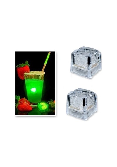 Led Işıklı Buz Küpleri 3 Adet Çok Renkli