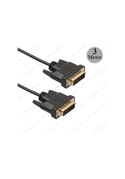 Yüksek Kalite 3 Metre Dvi To Dvi 24+1 Görüntü Kablosu