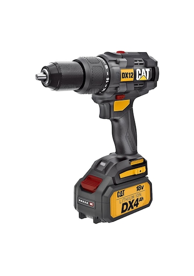 Cat Dx12.2 18volt/4.0ah Li-ion Çift Akülü Kömürsüz Profesyonel Şarjlı Darbeli Matkap