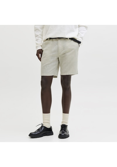 Erkek Keten Cepli Chino Sort - Dave - 12229629 Dusty Olive