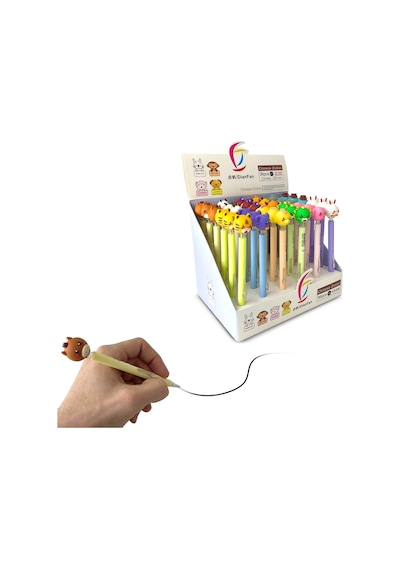 Maskot Başlıklı Uçlu Kalemler İnek