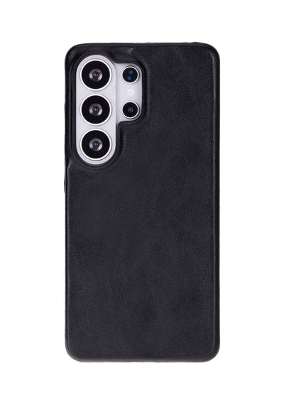 Galaxy S26 Ultra İçin, Hakiki Deri, El Yapımı Kılıf, İç Yüzeyi Kadife, Kömür Siyahı Diğer