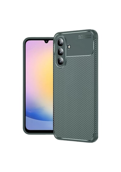 Newface Samsung Galaxy S25 Fe Auto Focus Karbon Kapak - Koyu Yeşil