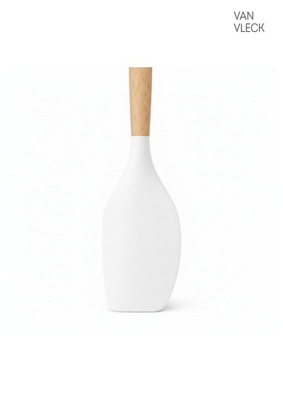 Silikon Sıyırma Spatulası Isıya Dayanıklı Yapışmaz Kazıyıcı Ve Karıştırıcı Mutfak Spatulası Beyaz
