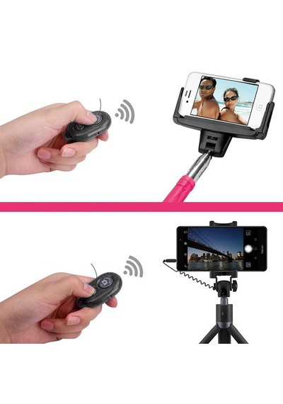 Bluetoothlu Uzaktan Fotoğraf Çekim Kumandası Siyah - Al4805