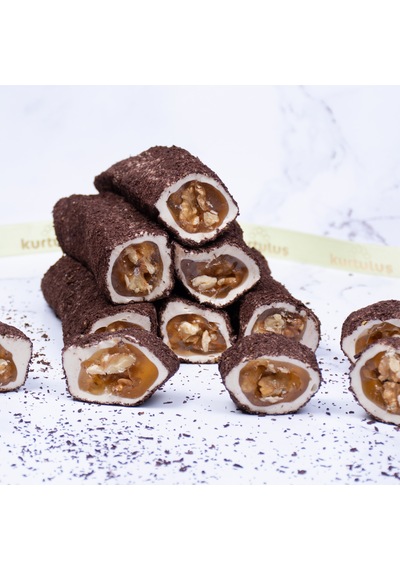 Kurtuluş Kuruyemiş Kakaolu Kaplamalı Cevizli Lokum 500 G