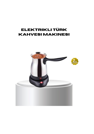 Paslanmaz Çelik Elektrikli Cezve 800w 6 Fincan Kapasiteli Çok Renkli