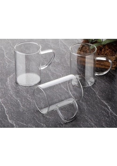 Termisil Cam Ateşe Dayanıklı Kupa 6 Adet 220 ML