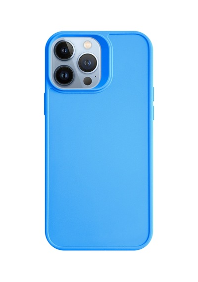 Apple iPhone 13 Pro Max Uyumlu Kamera Korumalı Darbeye Dayanıklı Renk Atmayan Keep Silikon Kılıf Mavi