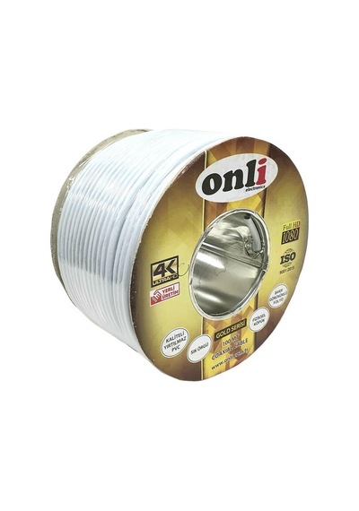 Onli Rg6-U4 Gold Seri Anten Kablosu 100Metre 48Tel