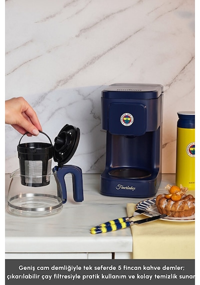 Karaca Just Coffee Aroma 2 İn 1 Fenerbahçe Filtre Kahve Ve Çay Demleme Makinesi