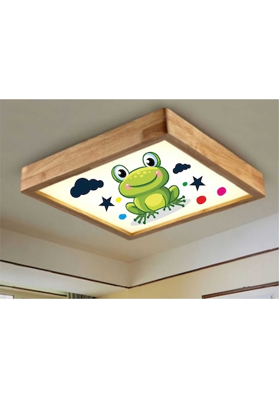 Led Aydınlatma Avize 60X60Cm Kids Kurba Beyaz 6500K Işık Dekor O