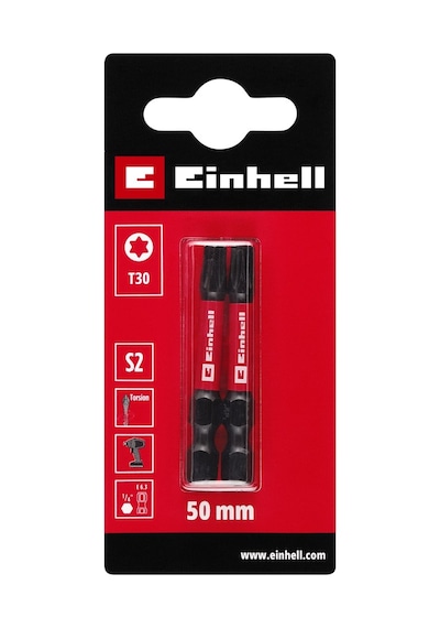 2 Parça 50 Mm Darbeli Bit Seti, T30 S2 Çelik Kalitesi