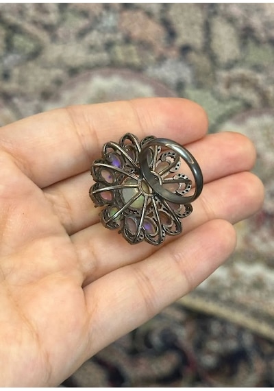 Opal Elmas Yüzük 065