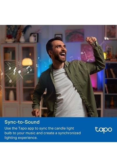 Ayrex Tp-link Tapo L430c / Çok Renkli Akıllı Mum Ampul / 16 Milyon Renk Ve Ayarlanabilir Beyaz / Müzik Senkronizasyo Diğer