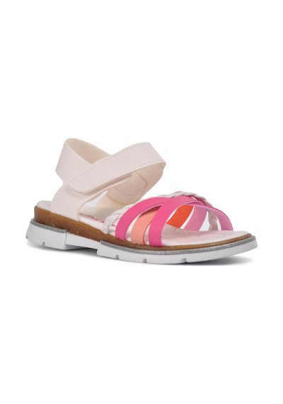 Şiringenç 001 Beyaz-Pembe Çocuk Sandalet (545670384)