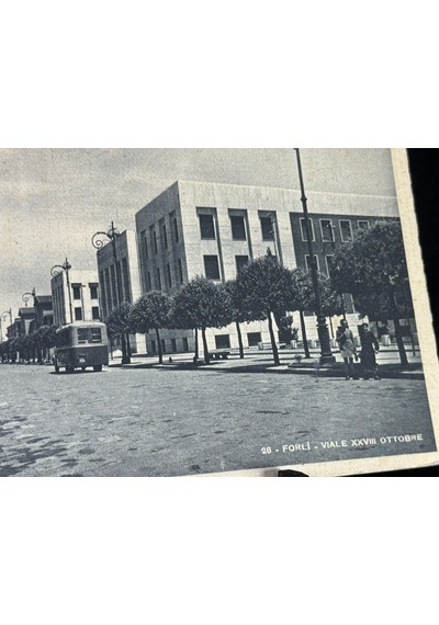 İtalya Us39 Postcard Italy Forli Viale Xxvııı Ottobre 1939