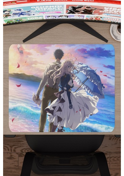 Violet Evergarden Anime V2 - 48x40 Xl Gaming Kauçuk Kaymaz Taban Mouse Pad Fare Altlığı