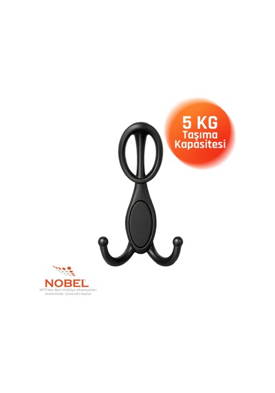 Arya Portmanto Askısı, Metal Vestiyer Askısı, Matsiyah, Duvar Ve Dolap Askılığı 5'li Set Vidalı Matsi Yah