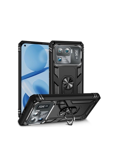 Xiaomi Mi 11 Ultra Kılıf Zore Vega Kapak Siyah