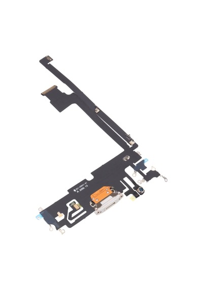 Apple Uyumlu iPhone 12 Pro Max Şarj Bordu Flex Kablo Beyaz