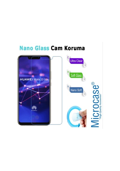 Microcase Huawei Mate 20 Lite Nano Glass Cam Ekran Koruma Filmi
