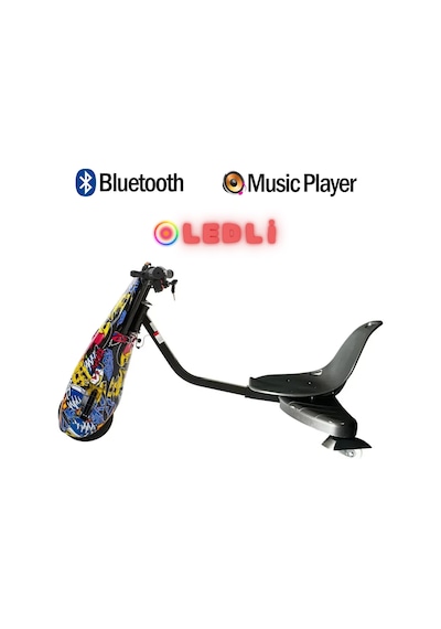 Citymate Drift Car Elektrikli Kaykay Bluetooth Dirift Kar Hoverboard Scooter + Koruma Ekipmanı D01
