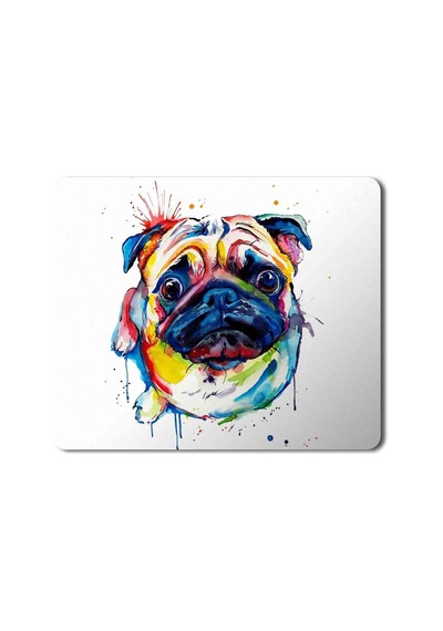 Pug Köpek Renkli Mouse Pad Mousepad
