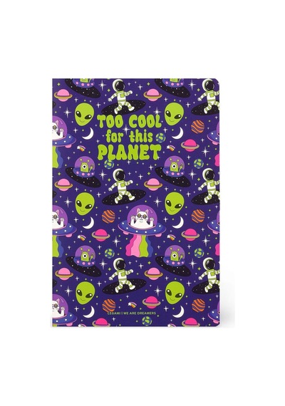 Legami Quaderno Small Çizgili Defter Uzay A6not0054 Çok Renkli