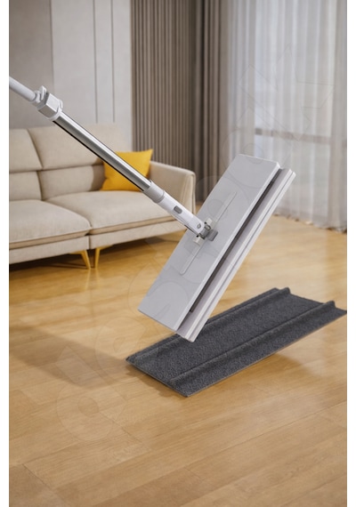Tembel Mop 32 Cm Tüm Bezlerle Uyumlu Click Akıllı Mop Paleti Xl Kıskaçlı Mop El Değmeden Mop Aparatı