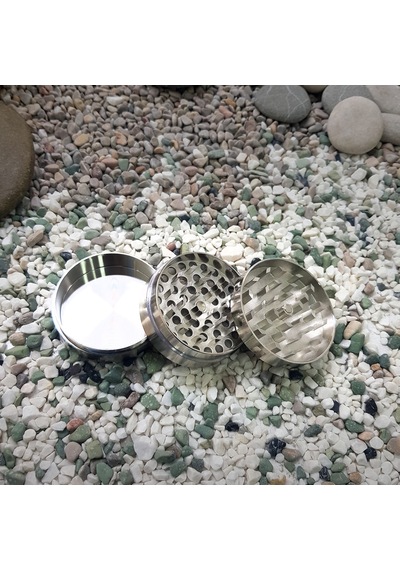 Silver 55 MM Grinder Alloy Herbal Öğütücüsü Parçalayıcı  Rb88slv