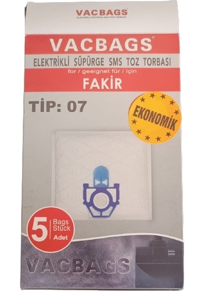 Fakir Elektrikli Süpürge Sms Toz Torbası Vacbags Tip: 7